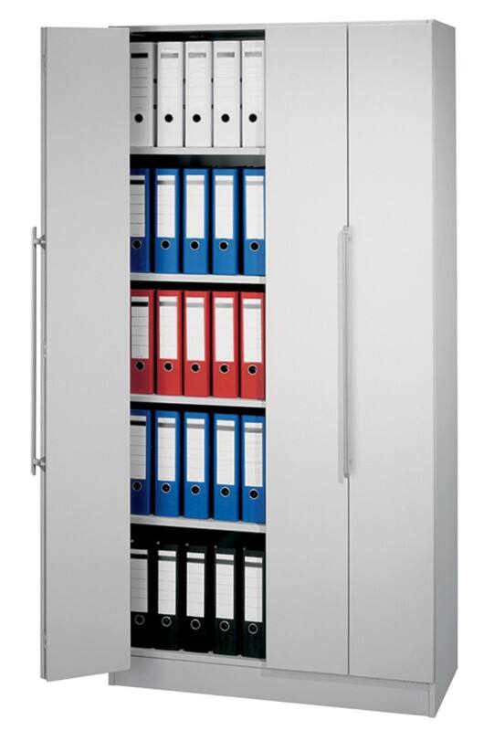 Hammerbacher Rollladenschrank Buche 5 Schübe 1.000 (B) x 420 (T) x 2.004 (H) mm Melaminharzbeschichtete Spanplatte