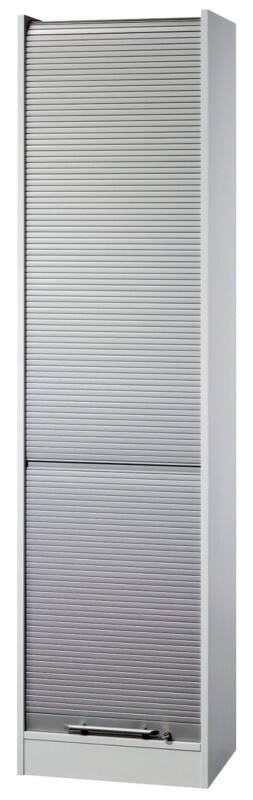 Hammerbacher Melaminharzbeschichtete Spanplatte Rolladenschrank 2 Fachböden 500 x 400 x 2.004 mm Braun