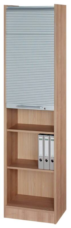 Hammerbacher Rollladenschrank Austria Braun, Silber 500 x 400 x 2.004 mm