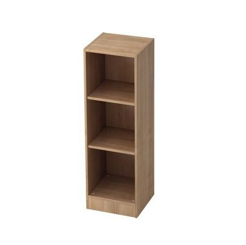 Hammerbacher Melaminharzbeschichtete Spanplatte Regal 4 Fachböden 406 x 400 x 1.270 mm Braun Walnuss