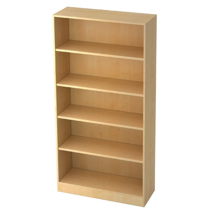 Hammerbacher Melaminharzbeschichtete Spanplatte Regal 2 Fachböden 406 x 400 x 1.270 mm Braun Ahorn