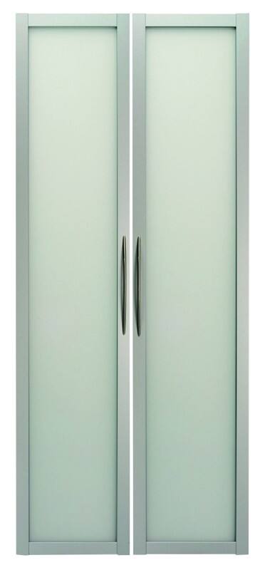 Hammerbacher Schranktüren Silber 790 x 19 x 1.840 mm