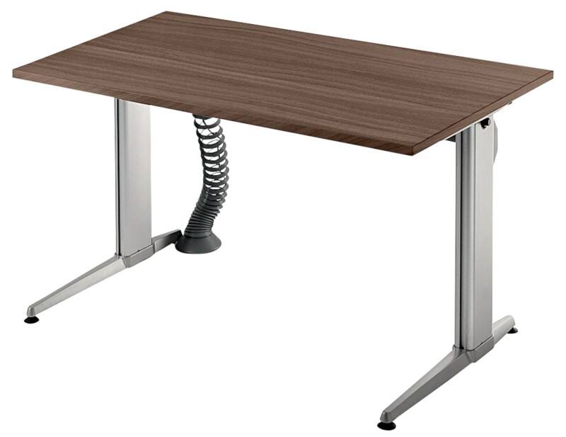 Hammerbacher XE Schreibtisch Rechteckig Walnuss 1.200 (B) x 800 (T) x 720 (H) mm Melaminharzbeschichtete Spanplatte