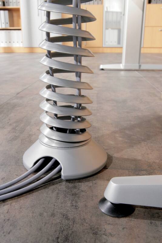 Germania® Arbeitstisch C-Fuß Lichtgrau 100 x 80 x 80 cm