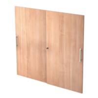 Hammerbacher Türen Matrix AT Nussbaum 1.200 x 1.100 mm 2 Stück