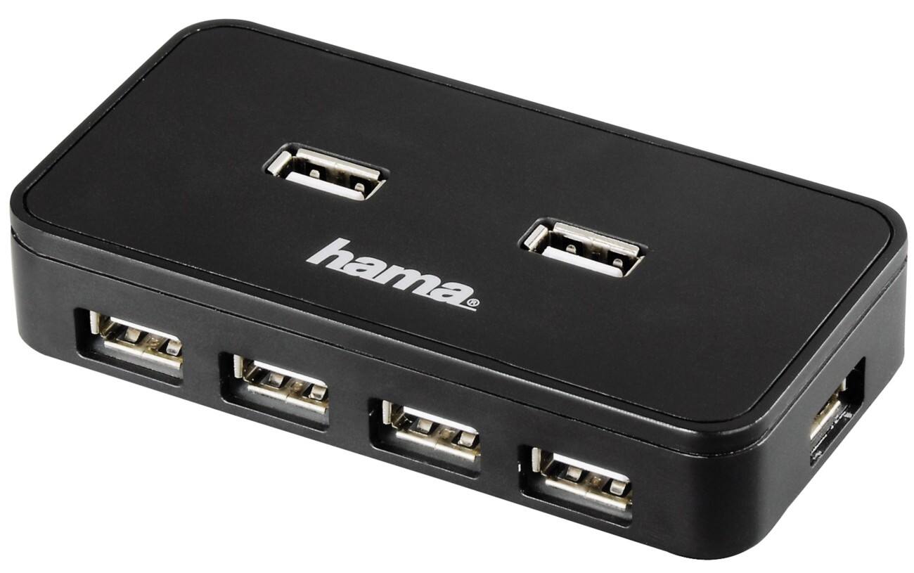 Hama USB-Hub 2.0 inkl. Netzteil 7