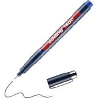 edding 1800 Fineliner Extra Fein Rundspitze 0,25 mm Blau Nachfüllbar Wasserbeständig