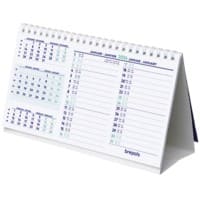 Brepols Schreibtisch-Kalender 2023 3 Monate/1 Seite Weiß Deutsch, Französisch, Italienisch, Englisch 12,5 x 0,3 x 21 cm