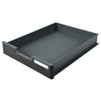 Exacompta ECOBlack Schubladenbox DIN A4+ Kunststoff Dunkelgrau 28,5 x 34,5 x 5,4 cm