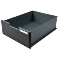 Exacompta ECOBlack Schubladenbox DIN A4+ Kunststoff Dunkelgrau 28,5 x 34,5 x 11 cm