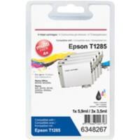 Viking T1285 Kompatibel Epson Tintenpatrone C13T12854012 Schwarz & 3 Farbig Multipack 4 Stück