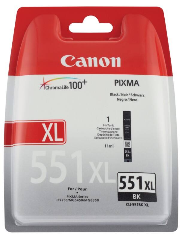 Canon CLI-551BK XL Original Tintenpatrone Schwarz
