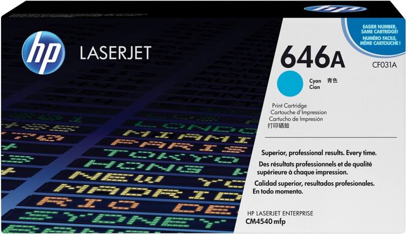 HP 646A Original Tonerkartusche CF031A Cyan