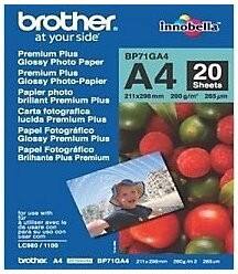 Brother Inkjet Fotopapier BP71GA4 A4 260 g/m² Weiß