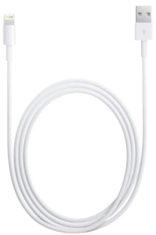 Apple USB Lightning Kabel MD818ZM/A 1 x USB A Stecker auf 1 x Lightning Kabel Stecker Weiß