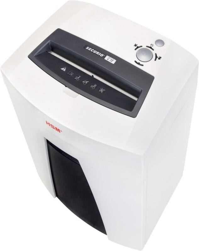 HSM Automatische Zufuhr Securio Aktenvernichter 7 Blatt Partikelschnitt Sicherheitsstufe P-5 25 L C18