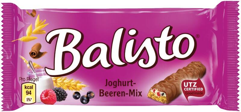 Balisto Beere, Joghurt Schokoladenriegel 20 Stück à 37 g