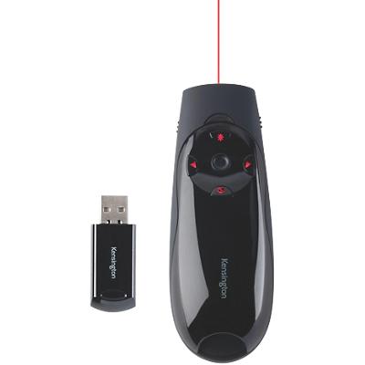 Kensington Expert Kabelloser Presenter K72425EU Roter Laser und Cursorsteuerung Bis zu 45 m USB-A Receiver Schwarz