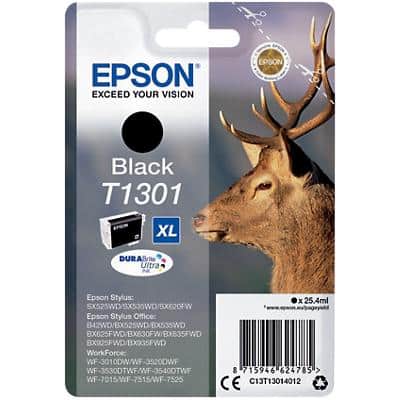 Epson T1301 Original Tintenpatrone C13T13014012 Schwarz