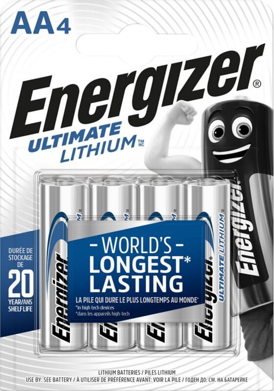 Energizer Batterien Ultimate Lithium FR6 AA 3000 mAh Lithium (Li) 1.5 V 4 4 Stück