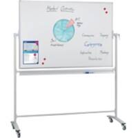 Franken X-traline Revolving Mobiles Whiteboard Magnetisch Doppelseitig 200 (B) x 100 (H) cm Weiß