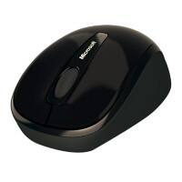 Microsoft Kabellose Ergonomische Maus Mobile 3500 Blau Track Für Rechts- und Linkshänder Mit USB-A Nano Receiver Schwarz