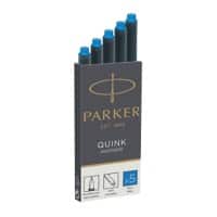 Parker Tintenpatrone Quink Blau 5 Stück
