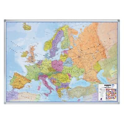 Legamaster Landkarte Professional Europa Mehrfarbig 1.370 x 1.000 mm