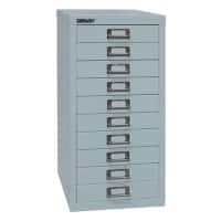 Bisley Schubladenschrank L2910 10 Schübe Silber 279 x 380 x 590 mm