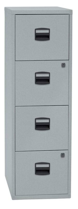 Bisley Home Schubladenschrank PFA Silber 413 x 400 x 1.321 mm
