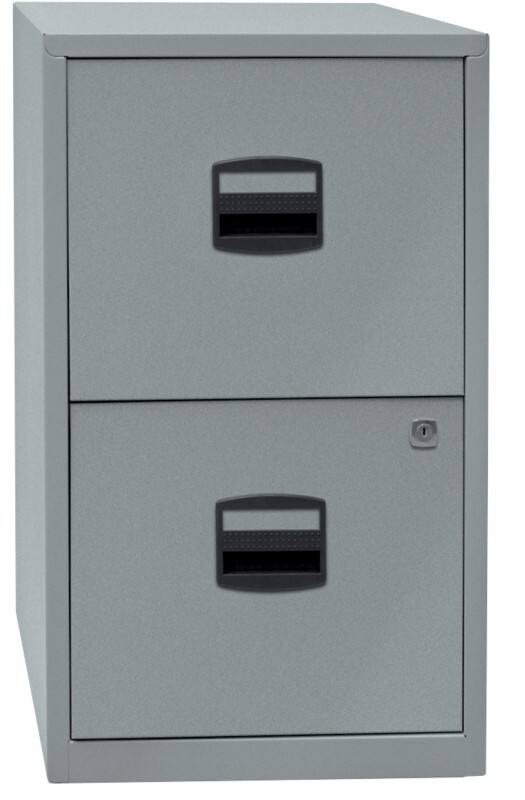 Bisley Home Hängeregistraturschrank Silber 413 x 400 x 672 mm