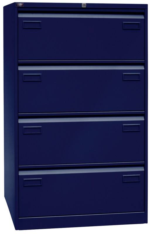 Bisley Light Hängeregistraturschrank Oxfordblau 800 x 622 x 1.321 mm