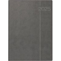 BRUNNEN Tagebuch 2025 A4 1 Tag / 1 Seite Deutsch Grau