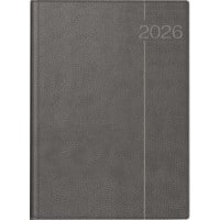 BRUNNEN Tagebuch 2026 A4 1 Tag / 1 Seite Deutsch Grau