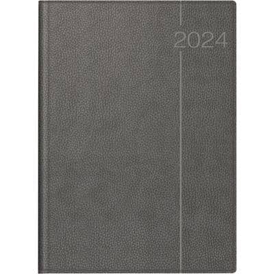 BRUNNEN Buchkalender Conform 2024 A4 1 Tag/1 Seite Grau