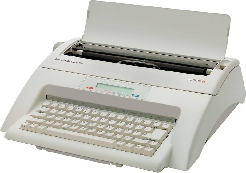 Olympia Schreibmaschine Carrera de luxe MD 41,2 x 11,7 x 37,5 cm Weiß