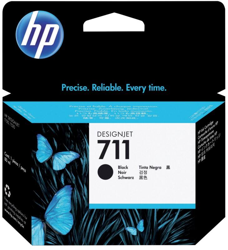 HP 711 Original Tintenpatrone CZ133A Schwarz