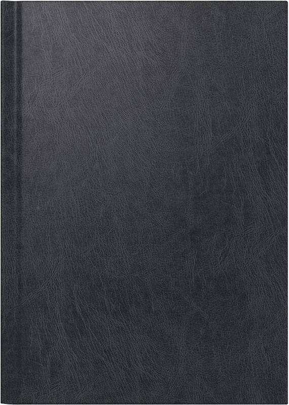 Glocken buchkalender miradur a5 2023 1 tag/1 seite kunststoff schwarz deutsch 14 x 20,6 cm