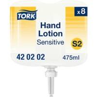 Tork Sensitive Handlotion Flüssig S2 Weiß 420202 8 Stück à 475 ml