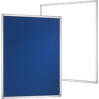 Franken Whiteboard Magnetisch Wandmontage 120 (B) x 90 (H) cm Aluminium Blau, Weiß