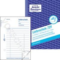 AVERY Zweckform Lieferscheine 724 DIN A6 hoch Perforiert 50 Blatt