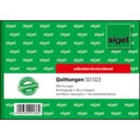 Sigel Quittungsformulare SD023 DIN A6 quer Perforiert 120 Blatt