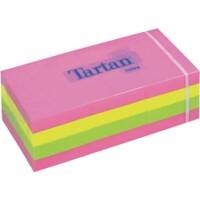 Tartan Haftnotizen 51 x 38 mm Neon Färbig sortiert 12 Blöcke à 100 Blatt