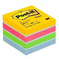 Post-it Haftnotizwürfel 51 x 51 mm Färbig sortiert Ultrafarben 400 Blatt