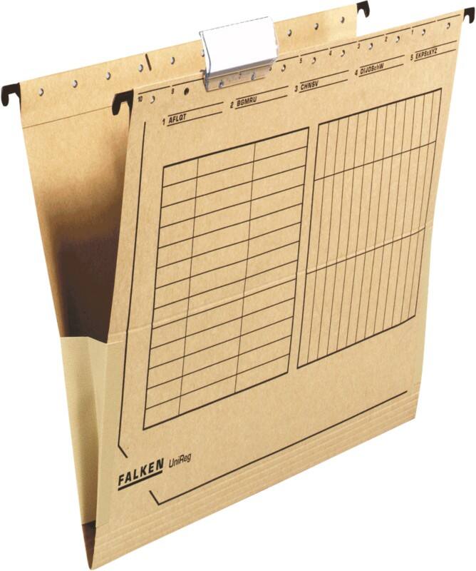 Falken Hängetaschen A4 V-Boden 230 g/m² Chamois 25 Stück