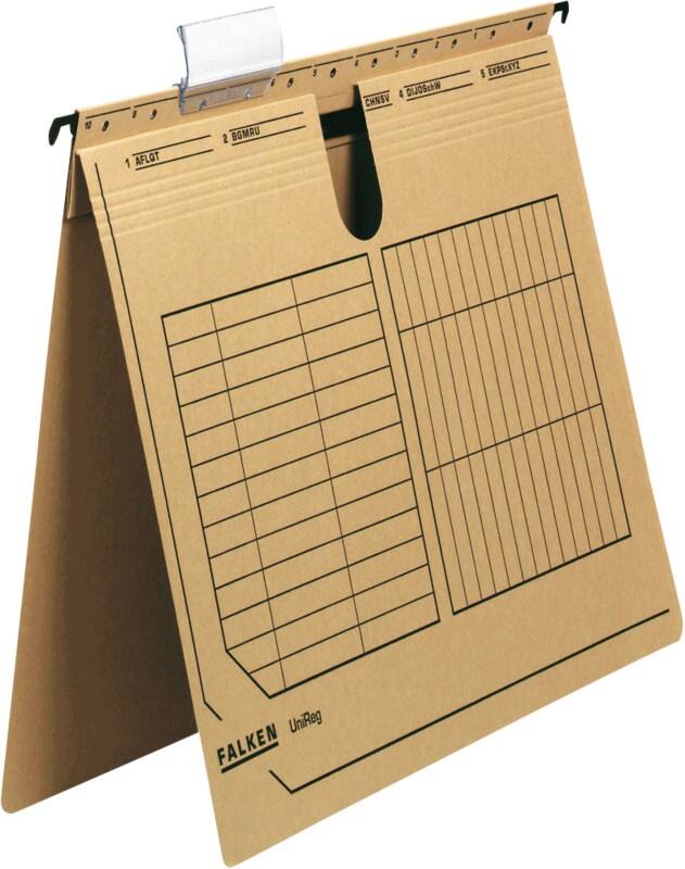Falken Hängeregistratur A4 V-Boden 250 g/m² Chamois 25 Stück