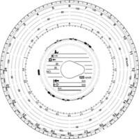 RNK Diagrammscheibe 125 Weiß/Rot 100 Stück