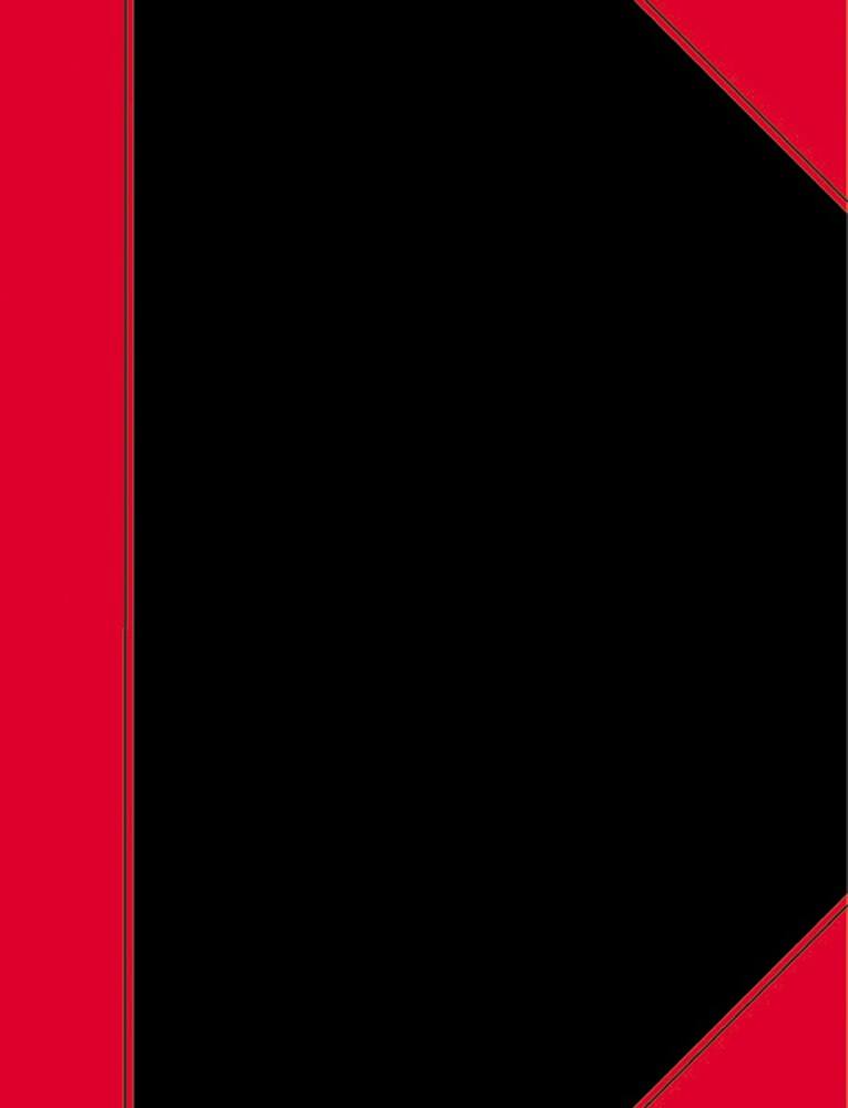 LANDRÉ China-Kladde DIN A7 Kariert Schwarz, Rot 96 Blatt