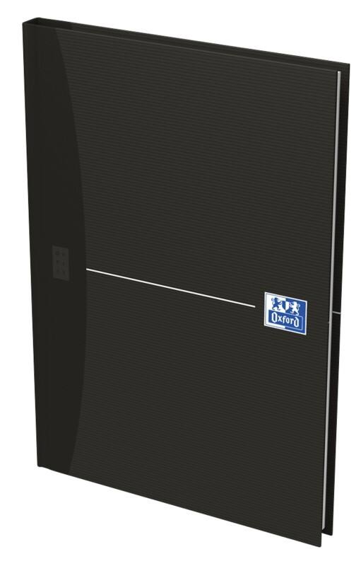 OXFORD Office Essentials Notizbuch DIN A5 Liniert Gebunden Pappe Schwarz 192 Seiten 96 Blatt