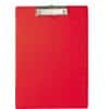 Maul Schreibplatte mit Folienüberzug/2335225, rot , 238x320mm, Klemme kurze Seite, Stärke: 13 mm